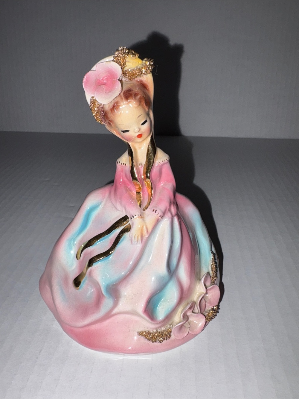 Vintage Josef Originals Stunning GAIL Figurine Pink Gown The Garden Party Series